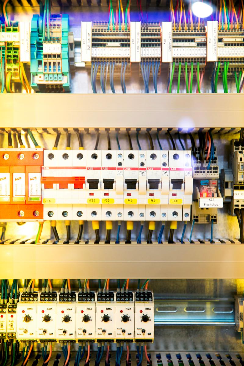 Fire alarm control panel wiring